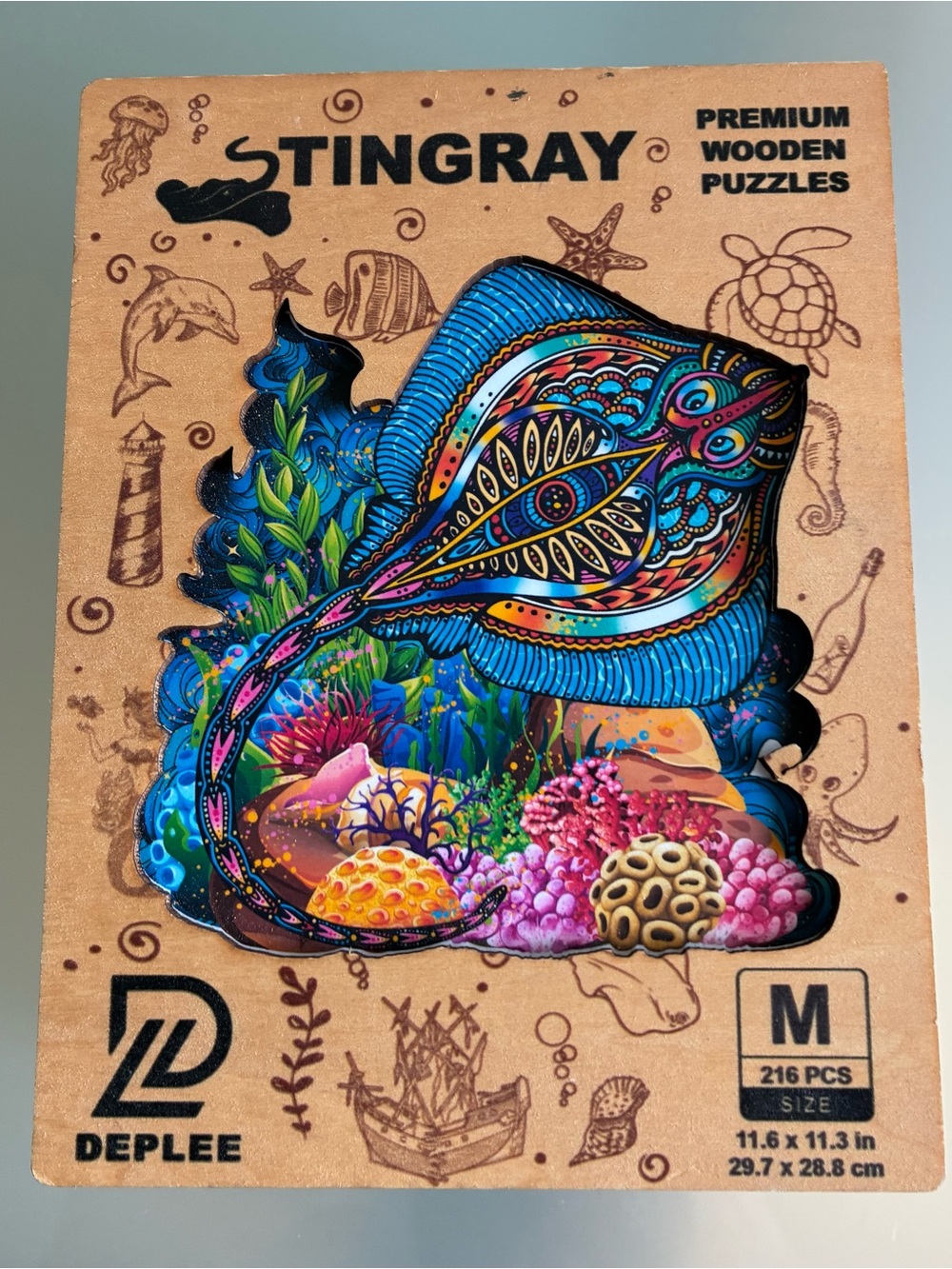 Deplee Wood Puzzle Stingray